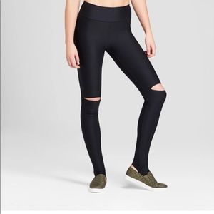 NWOT Joy Lab Performance Knee slit leggings size large